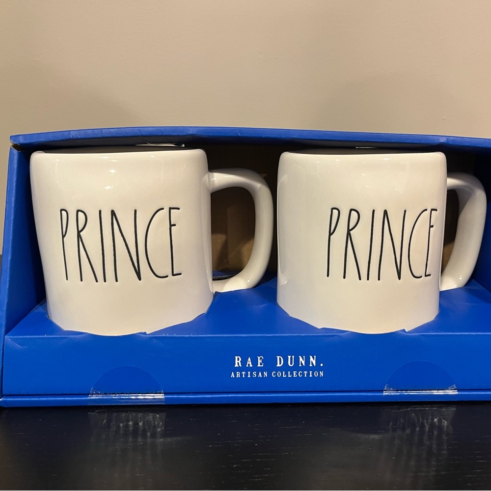 NEW IN BOX Rae Dunn Prince and Prince duel Gift Set